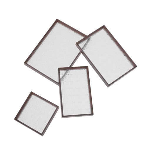 SUPVOX 1 Satz Mini-Tablett vierteiliger Set für Bausatz Miniatur kleine Tablettdekorationen Mini- -Tablett- Tell dir vor, zu kleines Tablett PVC SUPVOX 1 Satz Mini-Tablett vierteiliger Set für Bausatz Miniatur kleine Tablettdekorationen Mini- -Tablett- Tell dir vor, zu kleines Tablett PVC von Supvox