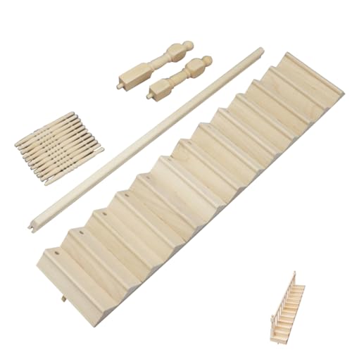 Supvox 1satz Miniatur Treppe Für Puppenhaus Holzmodell Mit Feiner Verarbeitung Kreatives Spielzeug Für Junge Mädchen Dekoratives Zubehör Für Miniaturen Handwerkskunst Für Kleine von Supvox