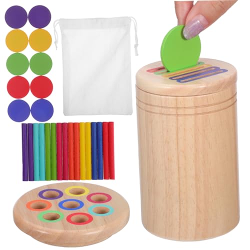 SUPVOX 1 Satz Puzzle -Tasse Farbklassifikationsbecher Sortieren Von Für Kleinkinder 1-3 Vorschul-lernspiel Für 2 Jährige Jungen Vorschulspielzeug Kautschukholz SUPVOX 1 Satz Puzzle -Tasse Farbklassifikationsbecher Sortieren Von Für Kleinkinder 1-3 Vorschul-lernspiel Für 2 Jährige Jungen Vorschulspielzeug Kautschukholz von Supvox