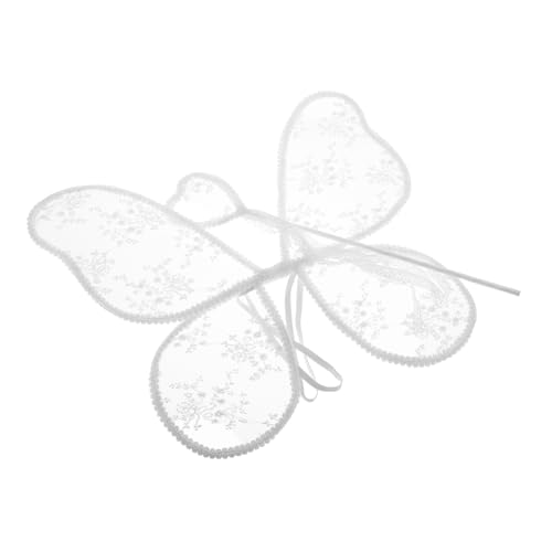 SUPVOX 1 Satz Schmetterlingsflügel Engelsflügel für Mädchen Zauberstäbe Weihnachts-Cosplay-Party Schmetterlingsstäbe Feenprinzessin Flügel Schmetterlings-Engelsflügel Spitze Weiß SUPVOX 1 Satz Schmetterlingsflügel Engelsflügel für Mädchen Zauberstäbe Weihnachts-Cosplay-Party Schmetterlingsstäbe Feenprinzessin Flügel Schmetterlings-Engelsflügel Spitze Weiß von Supvox