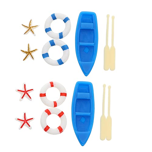 SUPVOX 1 Satz Sea View Ornamente Party Miniatur-nautische Artikel puppenhaus Strand Dekoration Szene Rettungsbauer nautische Miniaturen zum Basteln nautische Bojendekoration Harz von Supvox