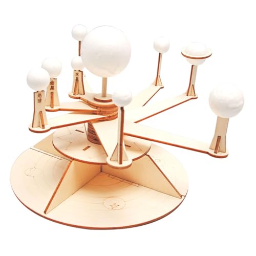 SUPVOX 1 Satz Solar System Modell für DIY Planetenmodell aus Holz Lernspielzeug Kreativität und Praktischen Fähigkeiten Geeignet für Kleine Wissenschaftsexperimente von Supvox