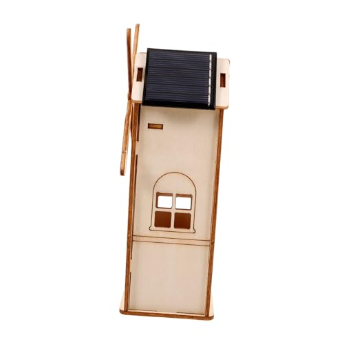 SUPVOX 1 Satz Solarbetriebene Holz Windmühle Bastelset für DIY Experimentierspielzeug für Wissenschaftsunterricht Sicher und Einfach zu Montieren Fördert Kreative Fähigkeiten SUPVOX 1 Satz Solarbetriebene Holz Windmühle Bastelset für DIY Experimentierspielzeug für Wissenschaftsunterricht Sicher und Einfach zu Montieren Fördert Kreative Fähigkeiten von Supvox