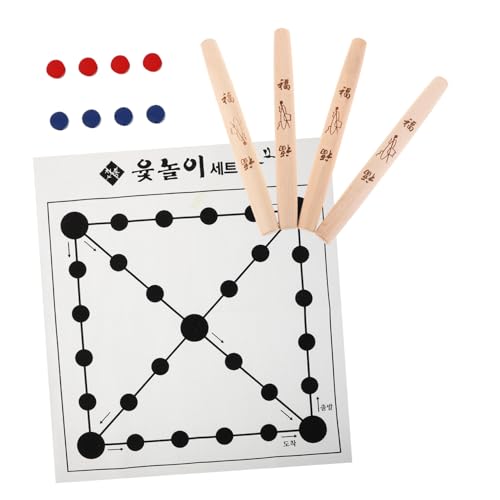 SUPVOX 1 Satz Traditionelles Koreanisches Brettspiel für Familienfeiern für Neujahrsfeiern Spaß für Senioren für Gartenaktivitäten und Kaffeetisch Unterhaltung von Supvox
