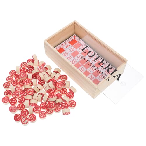 SUPVOX 1 Satz Vintage Russisches Lotto Spielset Bingo Spiel für Familienfeiern und Partys Tragbare Interaktives Familienspiel mit Schachfiguren und Einzigartigem Spielvergnügen SUPVOX 1 Satz Vintage Russisches Lotto Spielset Bingo Spiel für Familienfeiern und Partys Tragbare Interaktives Familienspiel mit Schachfiguren und Einzigartigem Spielvergnügen von Supvox