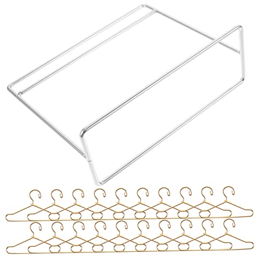Supvox 1satz Mini Kleiderständer Für Puppen Kleiderbügel Für Puppenkleidung Teiliges Mit Mini-hängern Für Und Spielzeugzimmer von Supvox