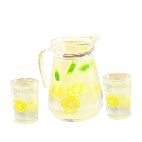 SUPVOX 1 Set Wasserkocher Modell Puppenhaus Simulierter Getränkebecher Puppenhaus Saftflasche Puppenhaus Getränkekrug Simulierter Getränkekrug Puppenhaus Glaswaren Puppenhaus von Supvox