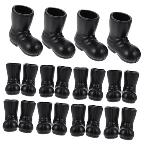 SUPVOX 10 Paare Mini Weihnachtsmannstiefel Miniaturschuhe Weihnachtsdeko Puppenhaus Zubehör Schwarz DIY Bastelstiefel Xmas Props für Mini Haus Dekoration SUPVOX 10 Paare Mini Weihnachtsmannstiefel Miniaturschuhe Weihnachtsdeko Puppenhaus Zubehör Schwarz DIY Bastelstiefel Xmas Props für Mini Haus Dekoration von Supvox