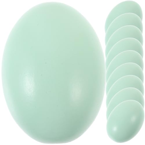 SUPVOX 10 Stück Holzspielzeug Fake Eier Dekorative Simulationseier für Ostern DIY Bastelbedarf für Kreative Projekte Grüne Holzoptik SUPVOX 10 Stück Holzspielzeug Fake Eier Dekorative Simulationseier für Ostern DIY Bastelbedarf für Kreative Projekte Grüne Holzoptik von Supvox