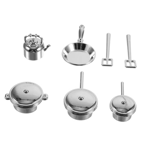 SUPVOX 10 Stück Küchenutensilien Und Zubehör Puppenküche Miniaturpuppenhaus Küche Doll House Food Küche Mini Küchendekor Mini-küchenutensilien Silver Legierung SUPVOX 10 Stück Küchenutensilien Und Zubehör Puppenküche Miniaturpuppenhaus Küche Doll House Food Küche Mini Küchendekor Mini-küchenutensilien Silver Legierung von Supvox