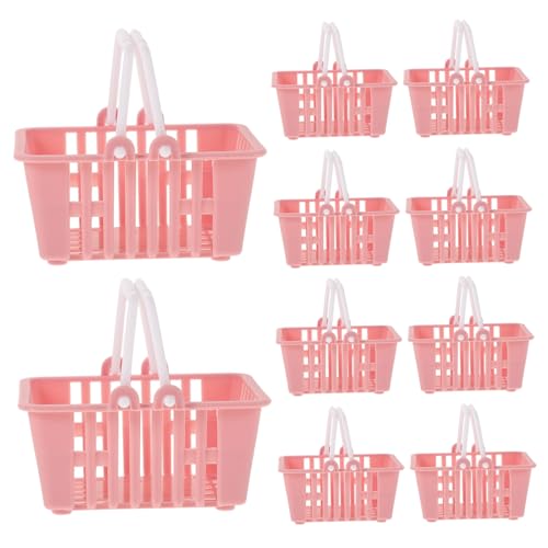 SUPVOX 10 Stück Mini Einkaufskorb Teilig Handliche Puppenhaus Zubehör für Kreatives Stilvolle Miniatur Einkaufskörbe für Puppenhäuser SUPVOX 10 Stück Mini Einkaufskorb Teilig Handliche Puppenhaus Zubehör für Kreatives Stilvolle Miniatur Einkaufskörbe für Puppenhäuser von Supvox