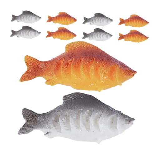 Supvox 10stücke Teiliges Mini Fisch Simulation Für Puppenhäuser Märchengärten Und Dekoration Kunstfisch Figuren Für Kreative Spielsets Und Heimdekoration von Supvox