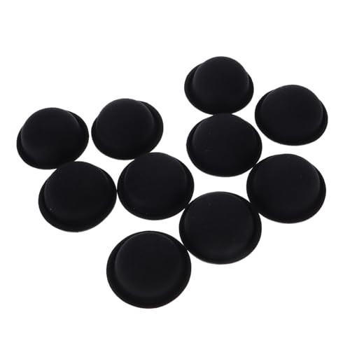 SUPVOX 10 Stück Mini Hüte für Puppen Basteln Kleine Schwarze Minihüte für DIY Bastelprojekte Leichte Runde Mini Kopfbedeckungen für Puppen Schneemänner und Festliche Dekorationen von Supvox