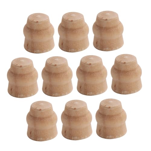 SUPVOX 10 Stück Mini Tischbasiszubehör Mini-haustischbeine Mini-hausmöbelbeine Mini-tischzubehör Puppenhaus-versorgung Mini- -Ornament-miniaturen Puppenstubenmöbel Lotusbaum Beige von Supvox