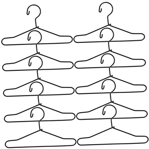 Supvox 10stücke Metall Mini Kleiderbügel Für Puppenkleidung Kleiderständer Für Kleine Puppen Puppenkleiderbügel Zum Einfachen Aufhängen von Supvox