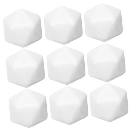 SUPVOX 10 Stück Teiliges Acrylwürfel Blanko Seitig Gleichmäßige Würfel DIY Bastelwürfel Lernspiel Zubehör zum Bemalen und Gestalten von Supvox