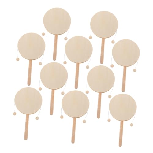 SUPVOX 10 Stück Teiliges Blanko Holz Rasseltrommeln für Unbemalte DIY Holzschüttelspielzeuge Kindgerechte Handrasseln mit Ergonomischem Design für Kreative Malprojekte und Musikalische SUPVOX 10 Stück Teiliges Blanko Holz Rasseltrommeln für Unbemalte DIY Holzschüttelspielzeuge Kindgerechte Handrasseln mit Ergonomischem Design für Kreative Malprojekte und Musikalische von Supvox