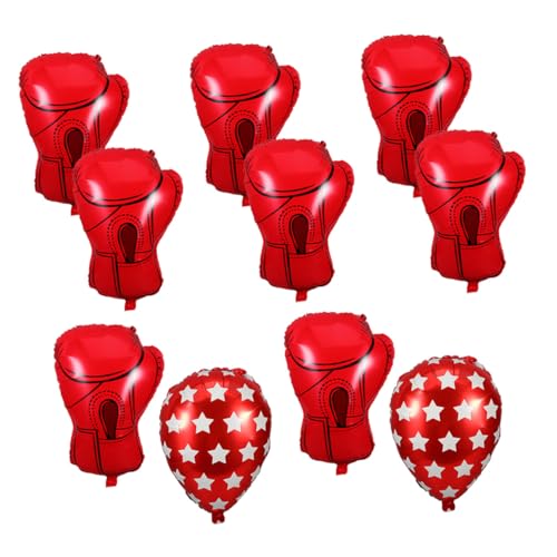 SUPVOX 10 Stück Teiliges Boxing Glove Party Dekorationen Rote Aluminiumfolie Boxhandschuh-folienballons Langlebig und Glänzend Sportliches Box-thema für Geburtstagsfeiern und SUPVOX 10 Stück Teiliges Boxing Glove Party Dekorationen Rote Aluminiumfolie Boxhandschuh-folienballons Langlebig und Glänzend Sportliches Box-thema für Geburtstagsfeiern und von Supvox