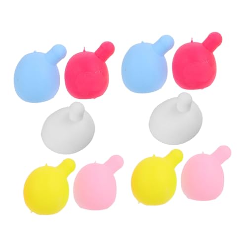 SUPVOX 10 Stück Teiliges Bubble Insert für DIY Bubble Dolls Kleine Wiederverwendbare Silikon Squeeze Balls in Farben Zubehör für Kreative Seifenblasen Puppen Einfach Austauschbar und SUPVOX 10 Stück Teiliges Bubble Insert für DIY Bubble Dolls Kleine Wiederverwendbare Silikon Squeeze Balls in Farben Zubehör für Kreative Seifenblasen Puppen Einfach Austauschbar und von Supvox