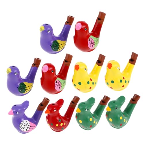 SUPVOX 10 Stück Teiliges Kleine Keramische Wasser Vogel Pfeifen Bunte Kinderspielzeug Musikinstrumente Niedliche und Kreative Pfeifenspielzeuge für Musikförderung für Partys Schule und SUPVOX 10 Stück Teiliges Kleine Keramische Wasser Vogel Pfeifen Bunte Kinderspielzeug Musikinstrumente Niedliche und Kreative Pfeifenspielzeuge für Musikförderung für Partys Schule und von Supvox