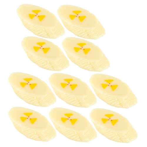 SUPVOX 10 Stück Teiliges Künstliche Bananenscheiben aus Langlebigem Realistische Farbintensive Fruchtscheiben für Fotografie Requisiten DIY Dekorationen Küchen und Ladendekor von Supvox
