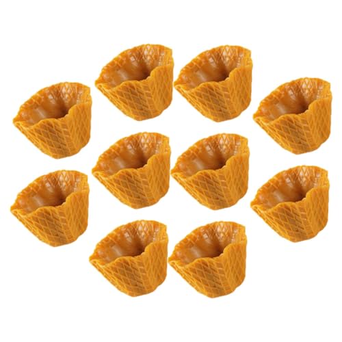 SUPVOX 10 Stück Teiliges Künstliche Eiswaffeln aus Strapazierfähigem PVC Mini Eiscreme Modell für DIY Bastelzubehör Foto Requisiten und Haarschmuck Dekoration Lebendige und Gleichmäßige SUPVOX 10 Stück Teiliges Künstliche Eiswaffeln aus Strapazierfähigem PVC Mini Eiscreme Modell für DIY Bastelzubehör Foto Requisiten und Haarschmuck Dekoration Lebendige und Gleichmäßige von Supvox
