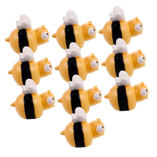 SUPVOX 10 Stück Teiliges Mini Bienen Figurinen aus Handgefertigtem Harz Kleine Bienen Miniaturen für DIY Bastelprojekte Kuchenaufsätze und Feengarten Dekoration Detailreiche Tiny Tier SUPVOX 10 Stück Teiliges Mini Bienen Figurinen aus Handgefertigtem Harz Kleine Bienen Miniaturen für DIY Bastelprojekte Kuchenaufsätze und Feengarten Dekoration Detailreiche Tiny Tier von Supvox