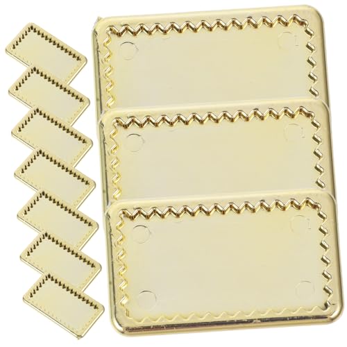 SUPVOX 10 Stück Teiliges Mini Geschirr Goldene Mini Teller Miniatur Tableware Puppenhaus Dekoration Küchenzubehör für DIY Puppenhaus von Supvox
