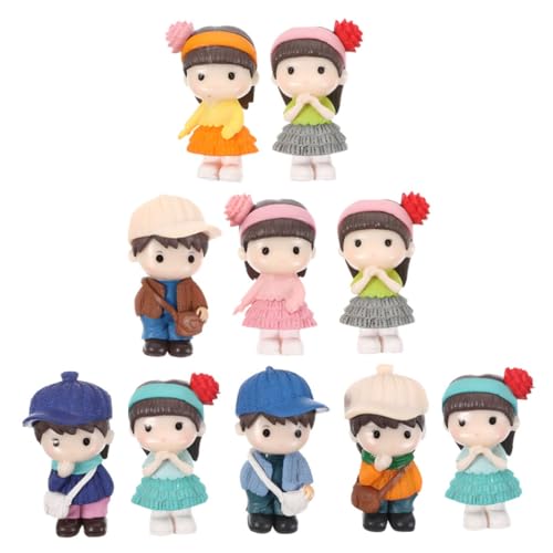 SUPVOX 10 Stück Teiliges Miniatur Figuren aus Resin für Micro Landschaft Dekorative Bonsai und Pflanzentopf Verschönerung Zufällige Designs für Desktop Wohnraumdekoration von Supvox