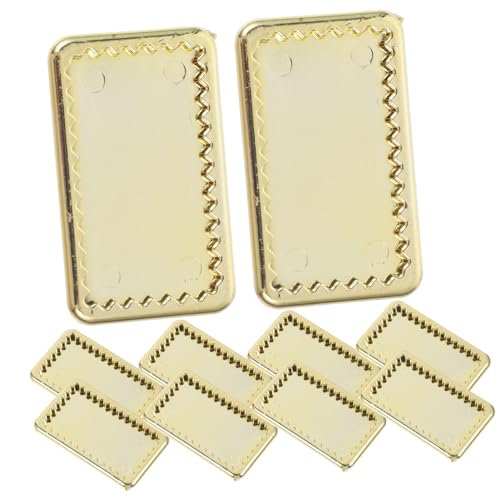 SUPVOX 10 Stück Teiliges Miniatur Goldfarbenes Tablett Miniatur Puppenhaus Geschirr Realistische Mini Teller Dekoration Glatte Oberfläche Langlebiges Material Elegantes Design für DIY SUPVOX 10 Stück Teiliges Miniatur Goldfarbenes Tablett Miniatur Puppenhaus Geschirr Realistische Mini Teller Dekoration Glatte Oberfläche Langlebiges Material Elegantes Design für DIY von Supvox