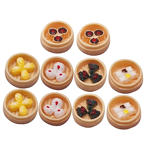 SUPVOX 10 Stück Teiliges Miniatur Steamed Buns Realistische Miniatur Lebensmitteldekorationen für Puppenhaus Lebensechte Dessert Requisiten Mini Spiellebensmittel Zubehör für Bastler und SUPVOX 10 Stück Teiliges Miniatur Steamed Buns Realistische Miniatur Lebensmitteldekorationen für Puppenhaus Lebensechte Dessert Requisiten Mini Spiellebensmittel Zubehör für Bastler und von Supvox