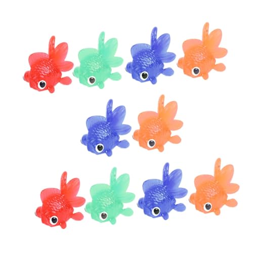 SUPVOX 10 Stück Teiliges Schwimmende Goldfischfiguren aus Flexiblem TPR Realistische Aquarium Deko für Bunte Simulation Tropischer Fische Fördert Fantasie und Farberkennung SUPVOX 10 Stück Teiliges Schwimmende Goldfischfiguren aus Flexiblem TPR Realistische Aquarium Deko für Bunte Simulation Tropischer Fische Fördert Fantasie und Farberkennung von Supvox
