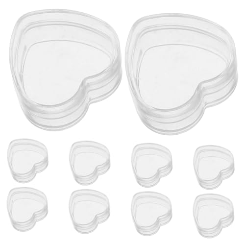 SUPVOX 10 Stück Teiliges Transparente Mini Aufbewahrungsboxen aus Kleine Aufbewahrungsbehälter mit Distinctive Design für Dollhouse Zubehör und Mini DIY Organisation von Supvox