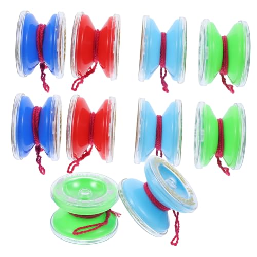 SUPVOX 10 Stück Teiliges Yo yo Ball aus Robustem Abs Bunte Mini Kreiselspielzeuge für Handliches Lernspielzeug Auge Hand koordination und Gehirnentwicklung zum Mitnehmen von Supvox