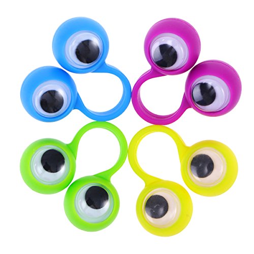 SUPVOX 10 stück Augen Fingerpuppen Augen Finger Spielzeug Party Favor (Zufällige Farbe) von Supvox