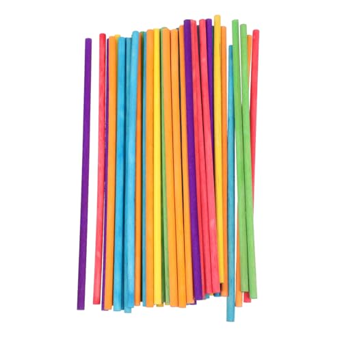 SUPVOX 100 Stück Bunte Holz Rhythmusstöcke für Pädagogische Musikinstrumente aus Natürlichem Holz Stabile Percussion Sticks für Musikunterricht und Spielerisches Rhythmustraining von Supvox
