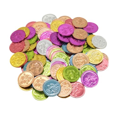 SUPVOX 100 Stück Bunte Kunststoff Clown Schatzmünzen Münzen für Piraten Motto Party Kindergeburtstag Schatzsuche Dekoration SUPVOX 100 Stück Bunte Kunststoff Clown Schatzmünzen Münzen für Piraten Motto Party Kindergeburtstag Schatzsuche Dekoration von Supvox