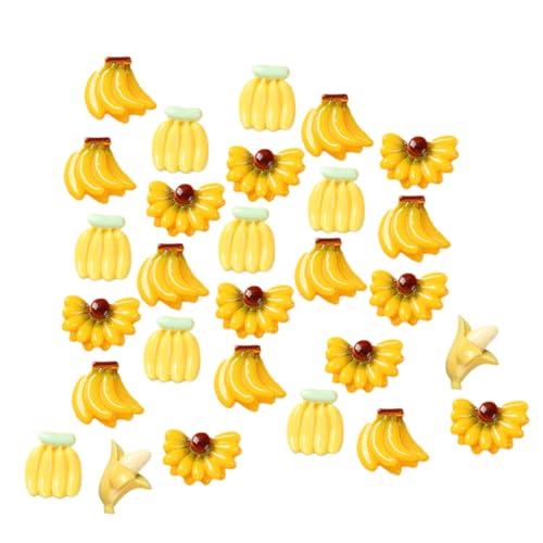 SUPVOX 100 Stück Künstliche Banane Teiliges Mini Früchte Modell Fotorequisite Realistische Deko Leichtgewichtige Simulation für Party Tischdekoration und Lehrzwecke von Supvox