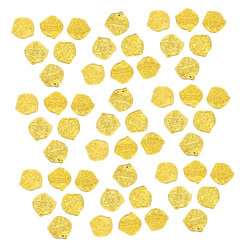 SUPVOX 100 Stück Piratenmünzen Kunststoff Goldspielmünzen für Piratenspiel Partydeko Schatzsuche Piratenfest Token Zubehör SUPVOX 100 Stück Piratenmünzen Kunststoff Goldspielmünzen für Piratenspiel Partydeko Schatzsuche Piratenfest Token Zubehör von Supvox