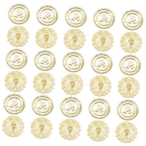 SUPVOX 100 Stück Piratenmünzen aus Kunststoff Goldfarben Schatzmünzen für Kindergeburtstag Party Dekoration Bühnenrequisiten Schatzsuche Zubehör SUPVOX 100 Stück Piratenmünzen aus Kunststoff Goldfarben Schatzmünzen für Kindergeburtstag Party Dekoration Bühnenrequisiten Schatzsuche Zubehör von Supvox