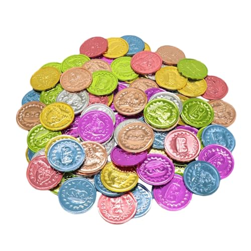 SUPVOX 100 Stück Teiliges Bunte Plastik Spielmünzen Leichte Fake Coins für Piraten Motto Partys Schatzsuchen Kindergeburtstag Halloween und Partyspiele Langlebig und Kreativ Gestaltet SUPVOX 100 Stück Teiliges Bunte Plastik Spielmünzen Leichte Fake Coins für Piraten Motto Partys Schatzsuchen Kindergeburtstag Halloween und Partyspiele Langlebig und Kreativ Gestaltet von Supvox