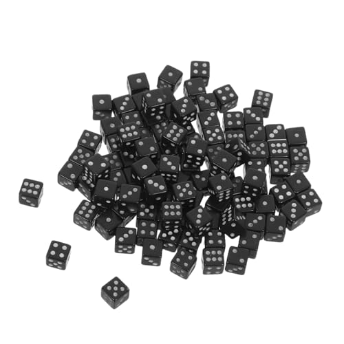 SUPVOX 100 Stück Teiliges Mini Würfel Schwarz Kunststoff für Brettspiele Party Spiele Mathe Lernspiele Kompakt Leicht Tragbar für Unterwegs und Geselliges SUPVOX 100 Stück Teiliges Mini Würfel Schwarz Kunststoff für Brettspiele Party Spiele Mathe Lernspiele Kompakt Leicht Tragbar für Unterwegs und Geselliges von Supvox