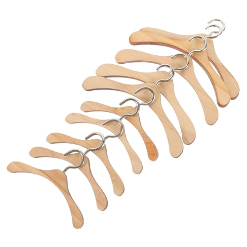 SUPVOX 10Stücke Puppen Kleiderbügel aus Holz Kleine Kleiderbügel für Puppenhaus Zubehör zur Puppenkleidungsorganisation SUPVOX 10Stücke Puppen Kleiderbügel aus Holz Kleine Kleiderbügel für Puppenhaus Zubehör zur Puppenkleidungsorganisation von Supvox