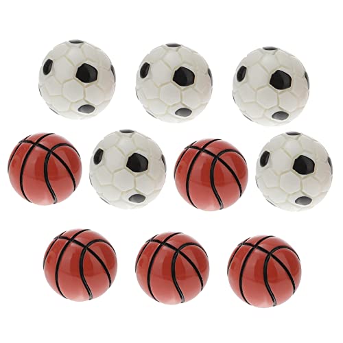 SUPVOX 10er-Set Fußball-Basketball-Modell Basketballkorb Fußballtor Mini-fußballspielzeug Miniatur -sportbälle Kleiner Basketball Fußball Mini Kleiner Fußball Harz SUPVOX 10er-Set Fußball-Basketball-Modell Basketballkorb Fußballtor Mini-fußballspielzeug Miniatur -sportbälle Kleiner Basketball Fußball Mini Kleiner Fußball Harz von Supvox