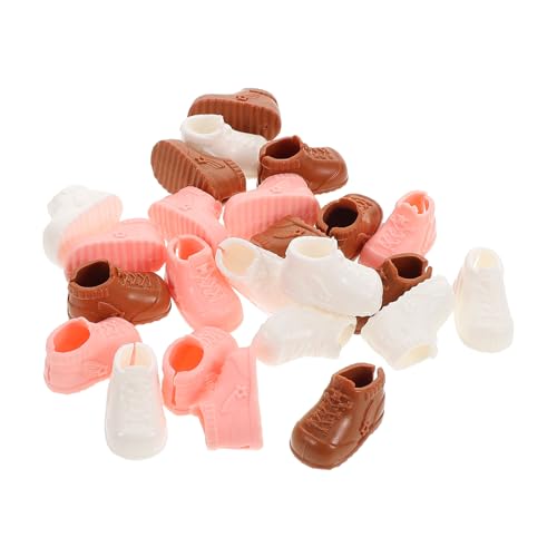 SUPVOX 12paare Pärchen Schuhwerk Für Puppen Maßstab Kleine High-top Sneakers Ergänzung Für Puppenhaus-zubehör Und Kreative -projekte Inklusive Braune von Supvox