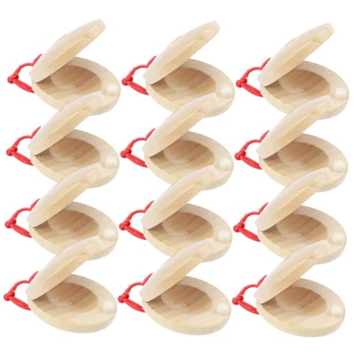 SUPVOX 12 Stck Teiliges Holz Castanet für Kleines Percussion Instrument Langlebig und Handlich für Musikalische Früherziehung und Rhythmisches Spiel SUPVOX 12 Stck Teiliges Holz Castanet für Kleines Percussion Instrument Langlebig und Handlich für Musikalische Früherziehung und Rhythmisches Spiel von Supvox