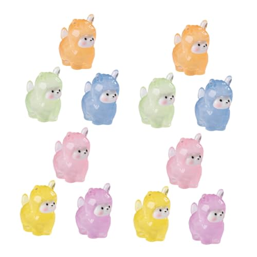 Supvox 12stücke Leuchtende Mini Resin Figuren Nachtglühende Deko Für Puppenhaus Miniaturgarten Büro Detailreiche Charmante Tierfiguren in Bunten Farben Supvox 12stücke Leuchtende Mini Resin Figuren Nachtglühende Deko Für Puppenhaus Miniaturgarten Büro Detailreiche Charmante Tierfiguren in Bunten Farben von Supvox