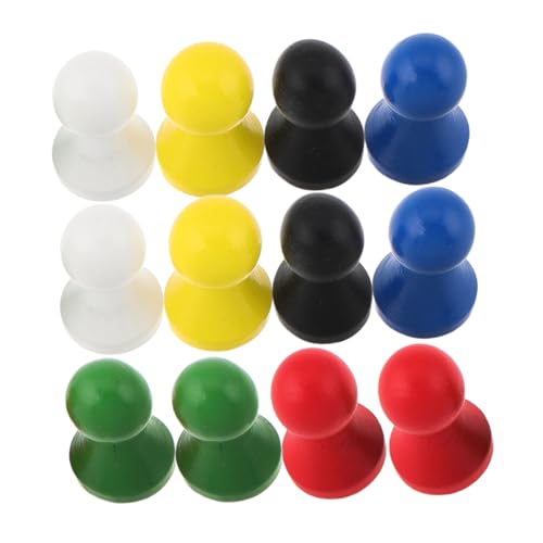 SUPVOX 12 Stück Brettspielschachzubehör tragbares Mini-Schach Tabletop-Spielkomponente Schachbrettzubehör aus Holz Flugschach Holz Schach Gehen Sie Schachzubehör Lotusbaum von Supvox