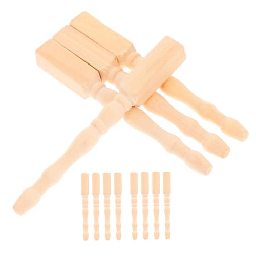 SUPVOX 12 Stück Maßstab Leichte und Stabile Puppenhaus Tischbeine Kompatibel mit Verschiedenen Puppenhausmarken für DIY Puppenmöbel und Micro-landschaften von Supvox