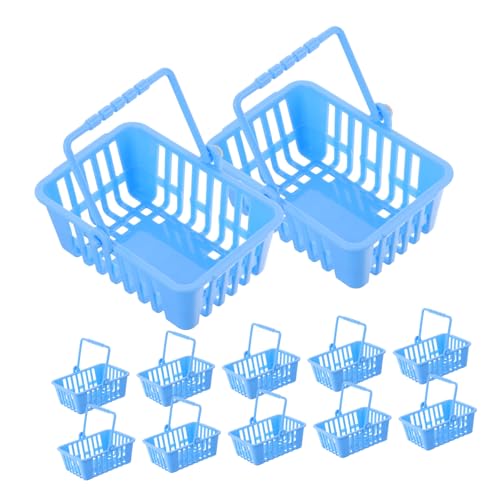 SUPVOX 12 Stück Mini Einkaufskörbe Realistische Miniatur Einkaufswagen für Puppenhäuser für Kaufladen Dekoration und Zubehör Blau SUPVOX 12 Stück Mini Einkaufskörbe Realistische Miniatur Einkaufswagen für Puppenhäuser für Kaufladen Dekoration und Zubehör Blau von Supvox